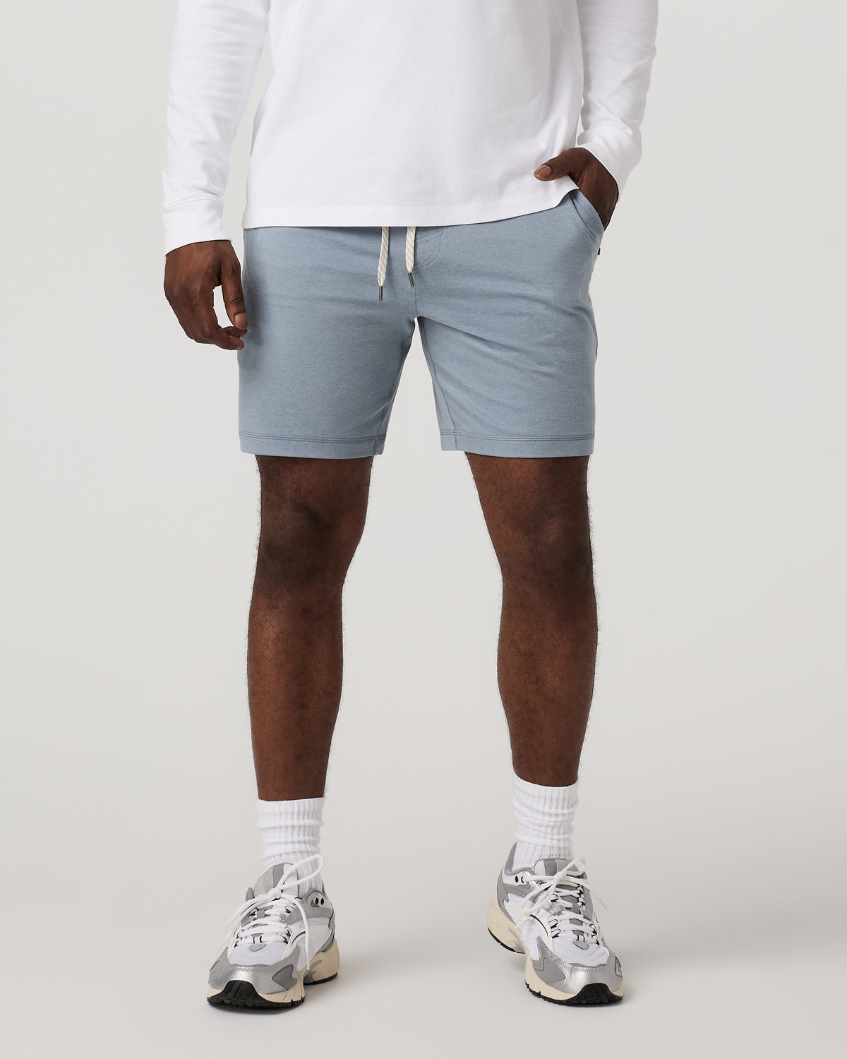 Ponto Performance Short 7" Men's Flint Heather Shorts - Vuori