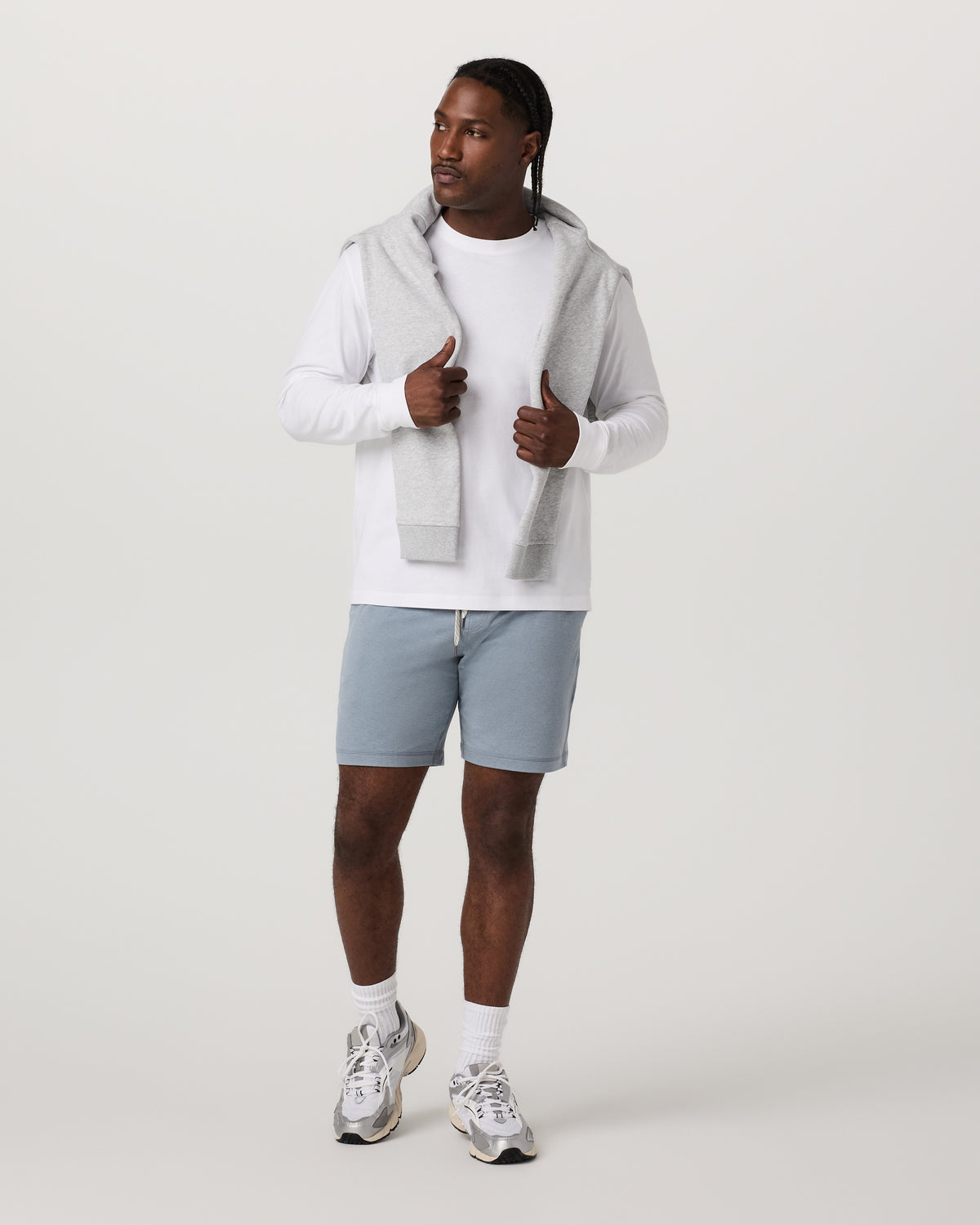 Ponto Performance Short 7" Men's Flint Heather Shorts - Vuori