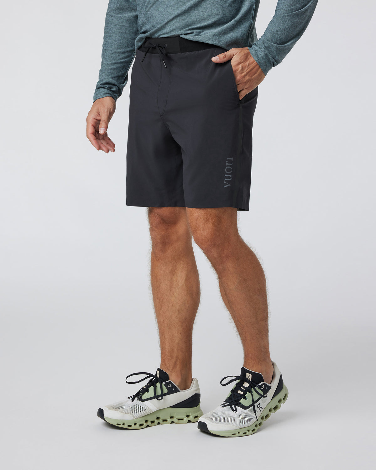 Domain Performance Short Men's Black Workout Shorts - Vuori