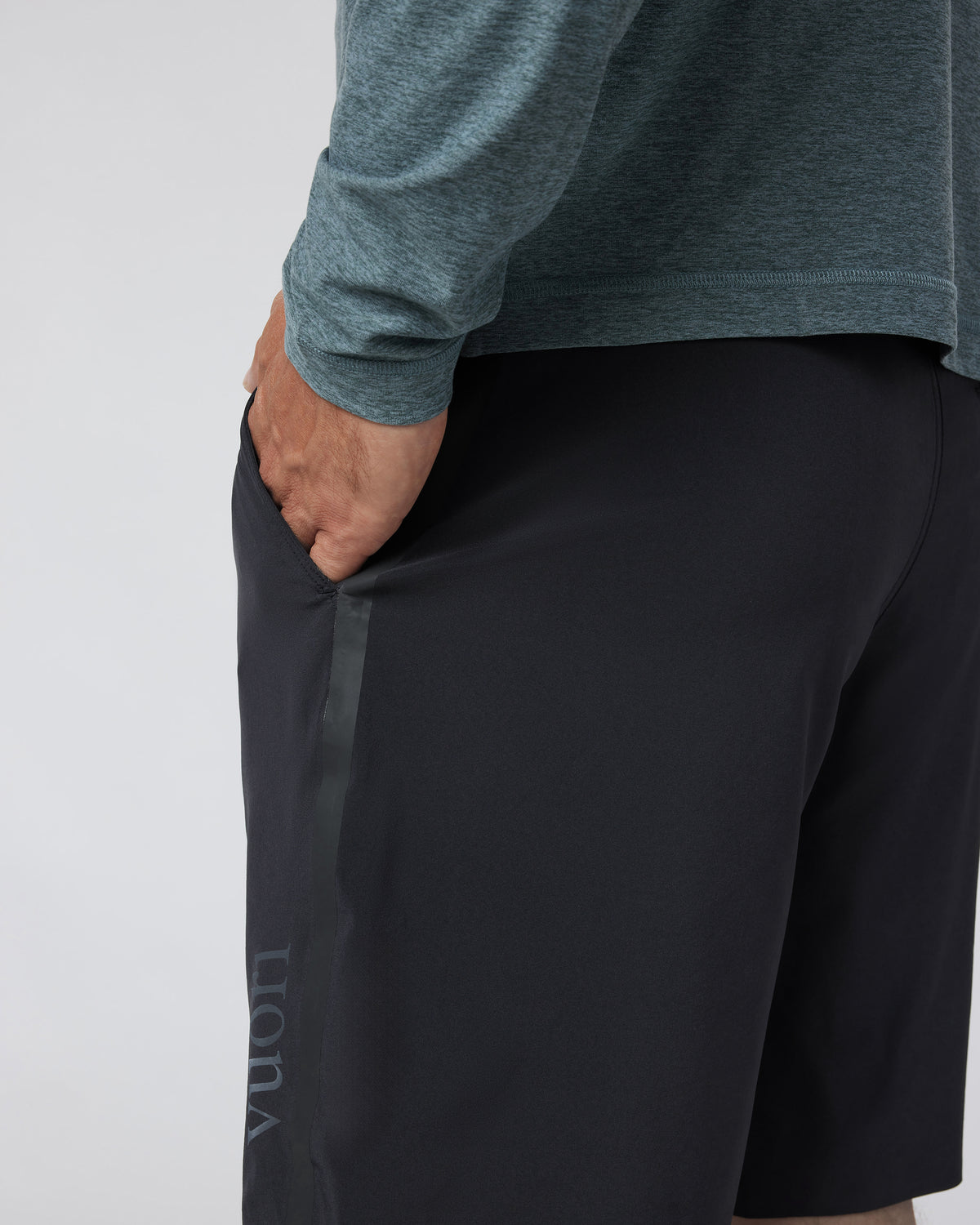 Domain Performance Short Men's Black Workout Shorts - Vuori
