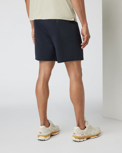 Qualify Run Short Lined 6" Men's Black Run Shorts - Vuori