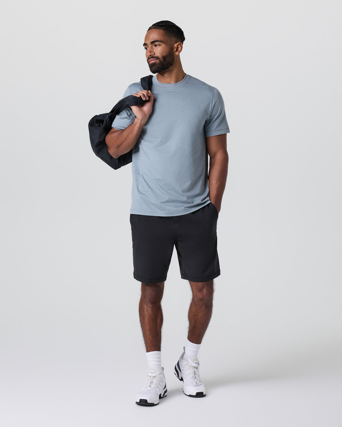 Coronado Short 8" Black Heather - Vuori