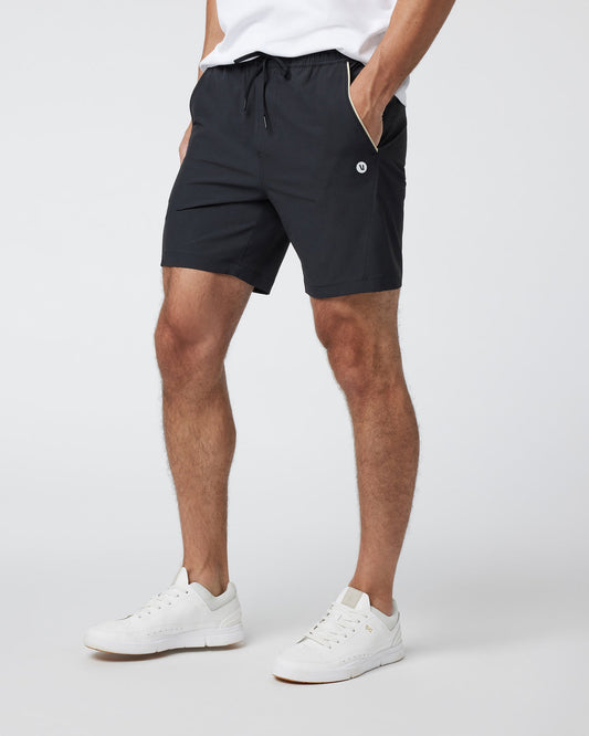 Crosscourt Short Men's Black Tennis Shorts - Vuori