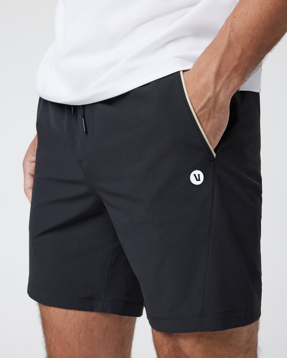 Crosscourt Short Men's Black Tennis Shorts - Vuori