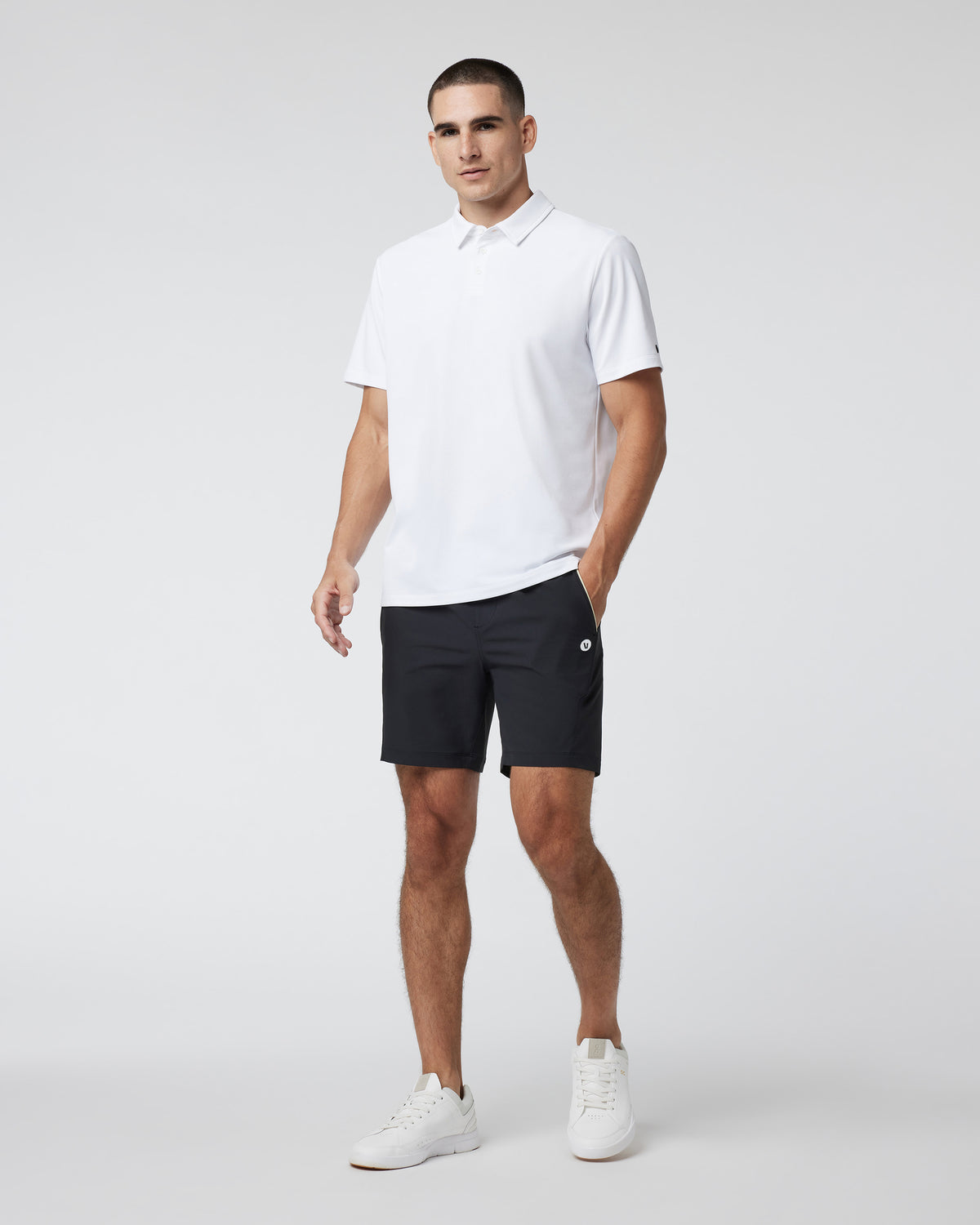 Crosscourt Short Men's Black Tennis Shorts - Vuori