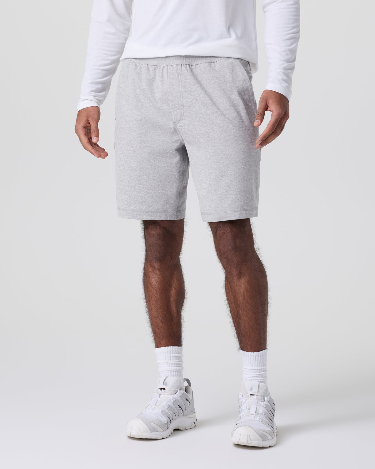 Coronado Short 8" Light Heather Grey - Vuori