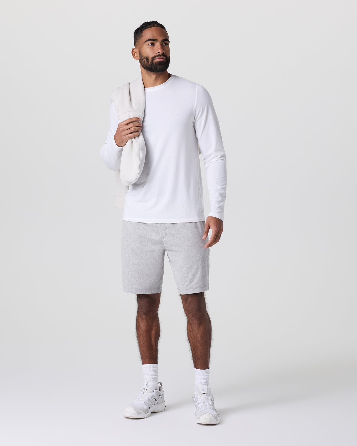 Coronado Short 8" Light Heather Grey - Vuori