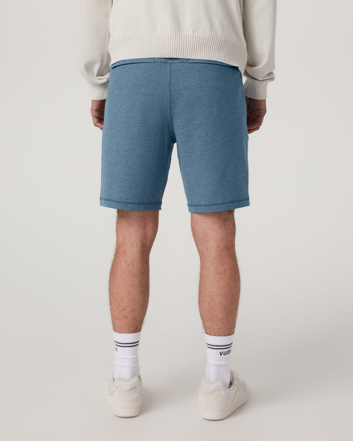 Coronado Short 8" Men's Pool Blue Heather Lounge Short - Vuori