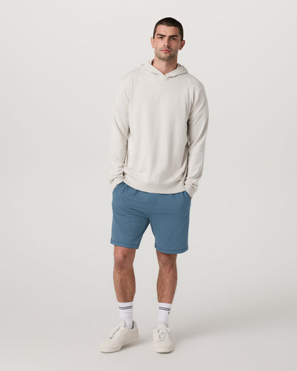 Coronado Short 8" Men's Pool Blue Heather Lounge Short - Vuori