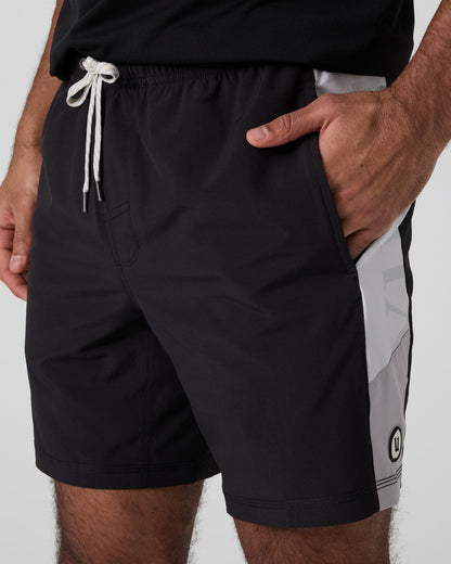Kore Short X2 Lined Classic Fit 7" Black/Salt/Amethyst Grey - Vuori