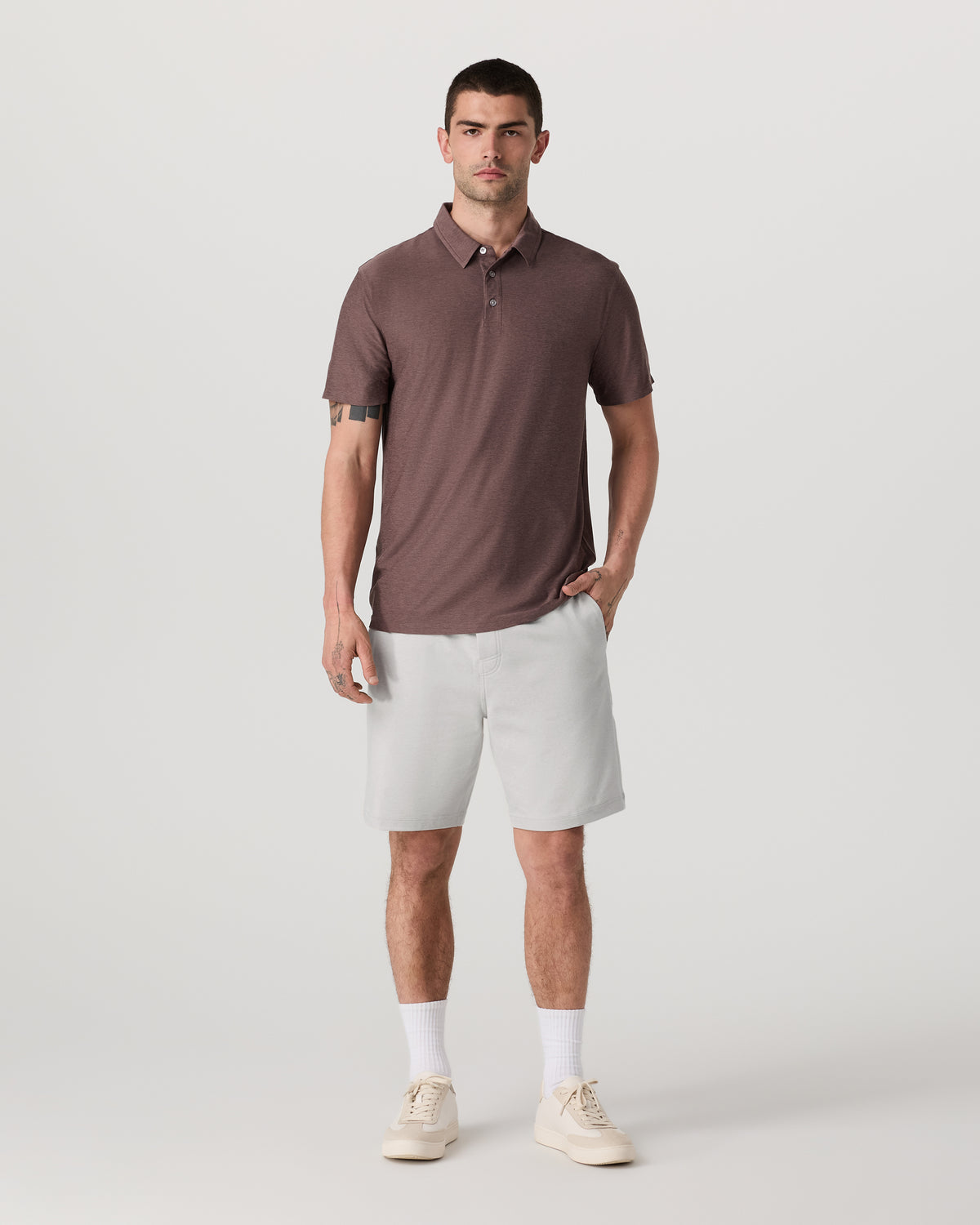 Coronado Short 8" Men's Salt Heather Lounge Bottoms - Vuori