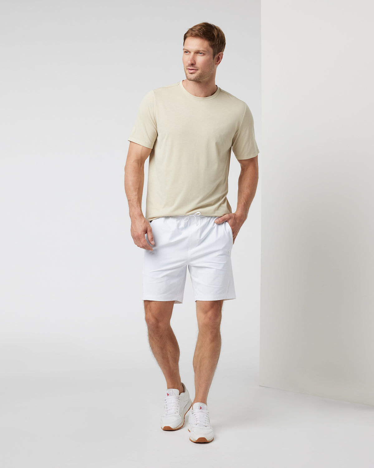 Crosscourt Short Men's White Tennis Shorts - Vuori