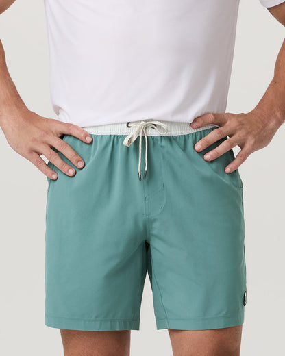 Kore Short Unlined 7" Men's Bluegrass Athletic Fit Shorts - Vuori