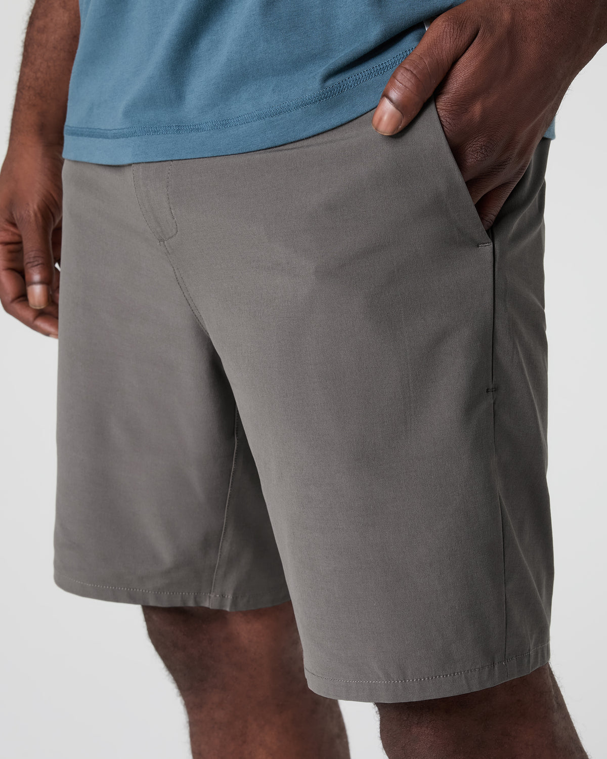 Aim Short Men's Warm Grey Tailored Shorts - Vuori