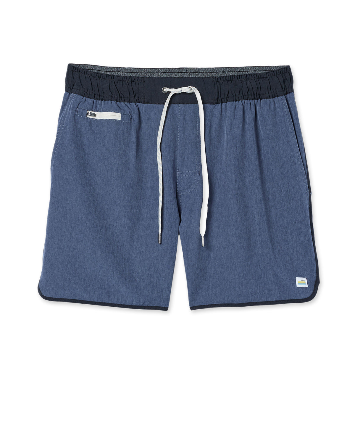 Banks Short 5" Azure Linen Texture - Vuori