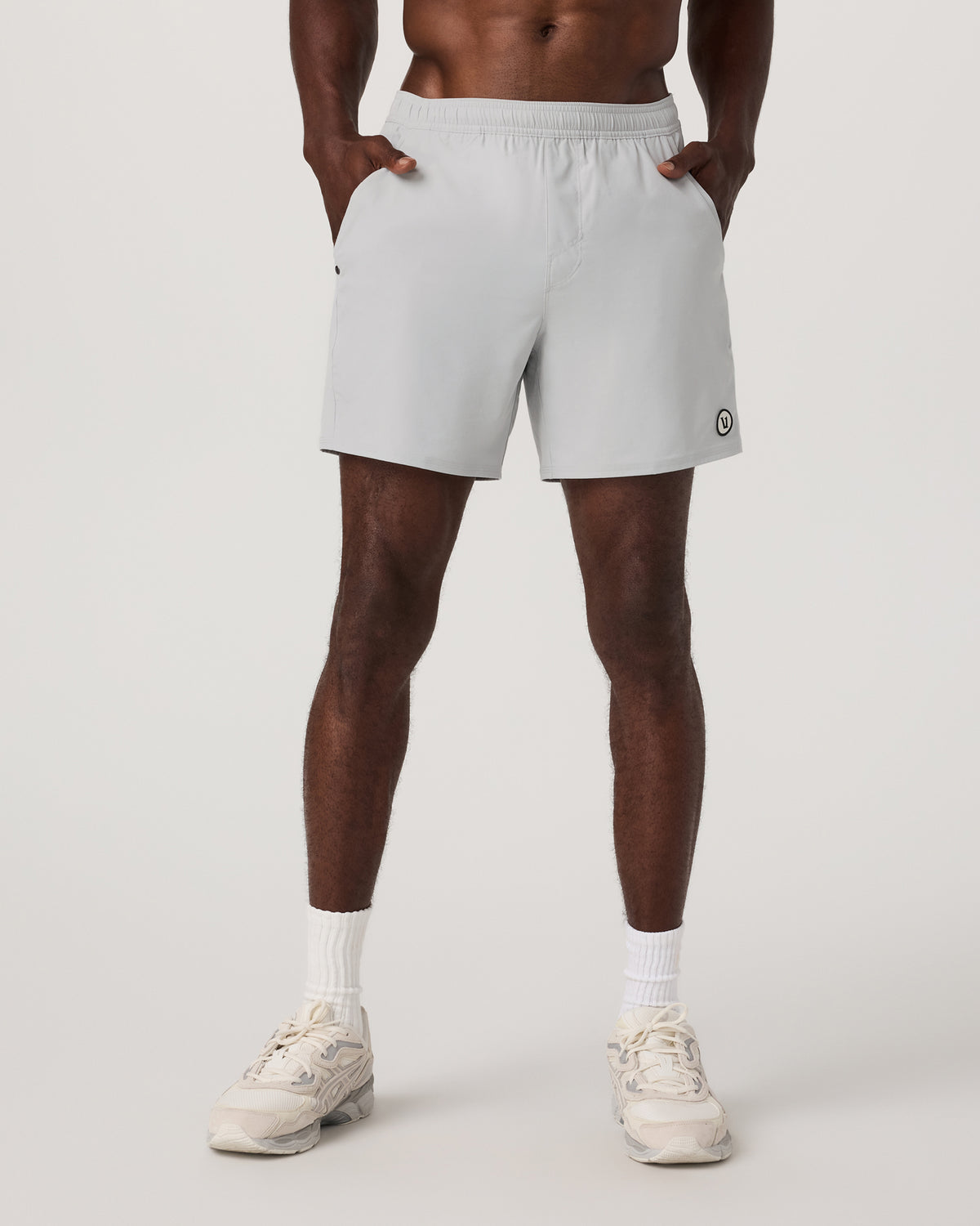 Maverick Volley Short Lined Men's Sky Grey Swim Shorts - Vuori