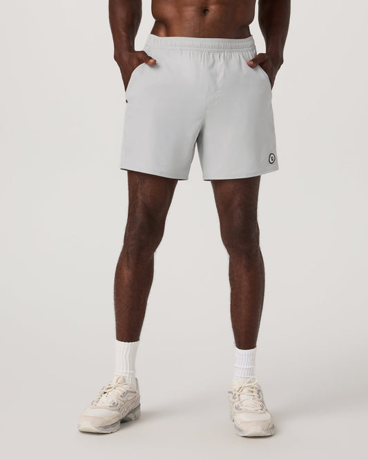 Maverick Volley Short Lined Men's Sky Grey Swim Shorts - Vuori