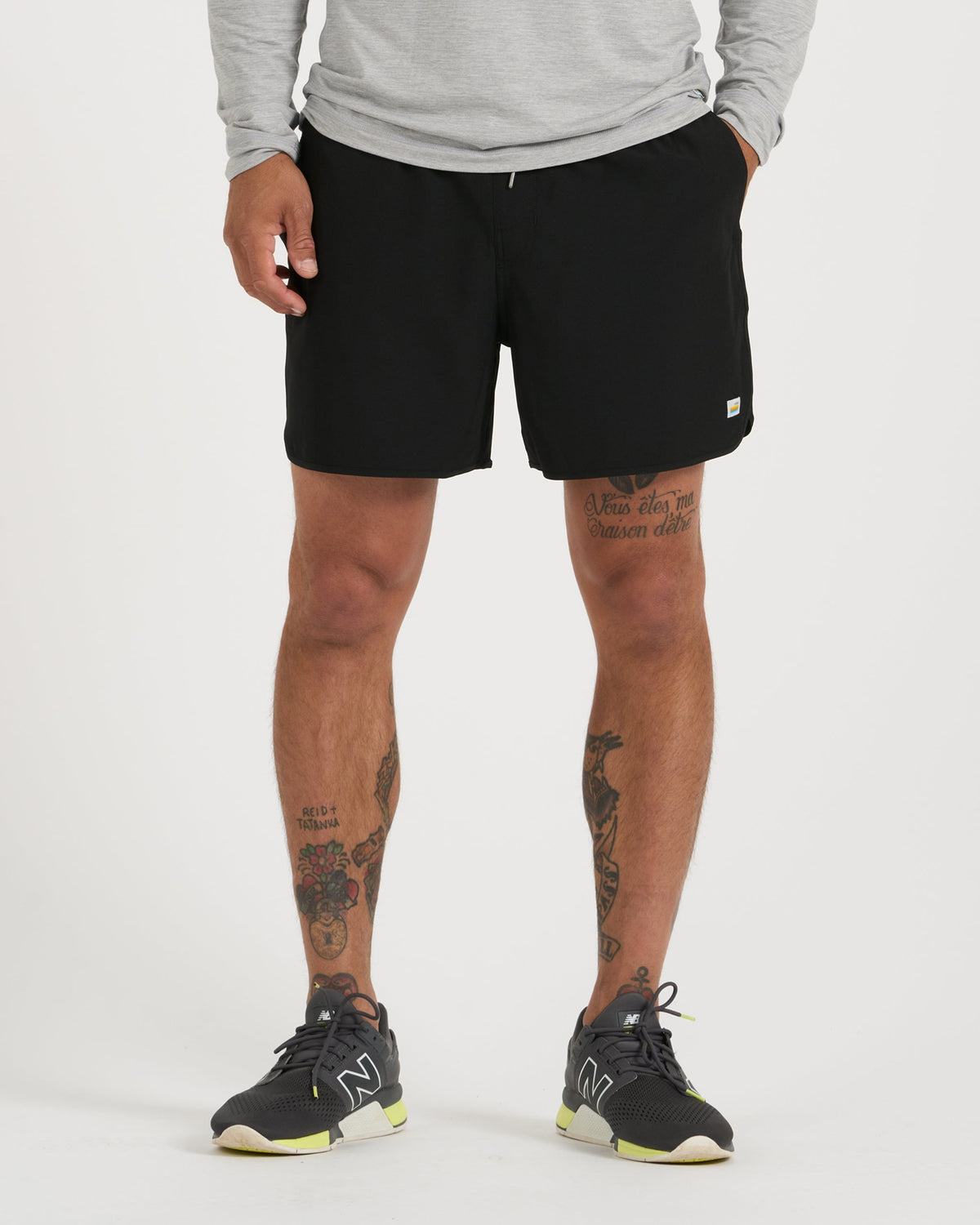 Banks Short 5" Men's Black 5 Inch Shorts - Vuori