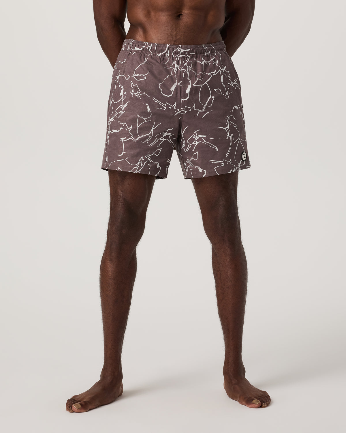 Maverick Volley Short Lined Men's Huckleberry Shorts - Vuori