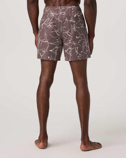 Maverick Volley Short Lined Men's Huckleberry Shorts - Vuori