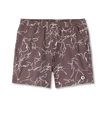 Maverick Volley Short Lined Men's Huckleberry Shorts - Vuori
