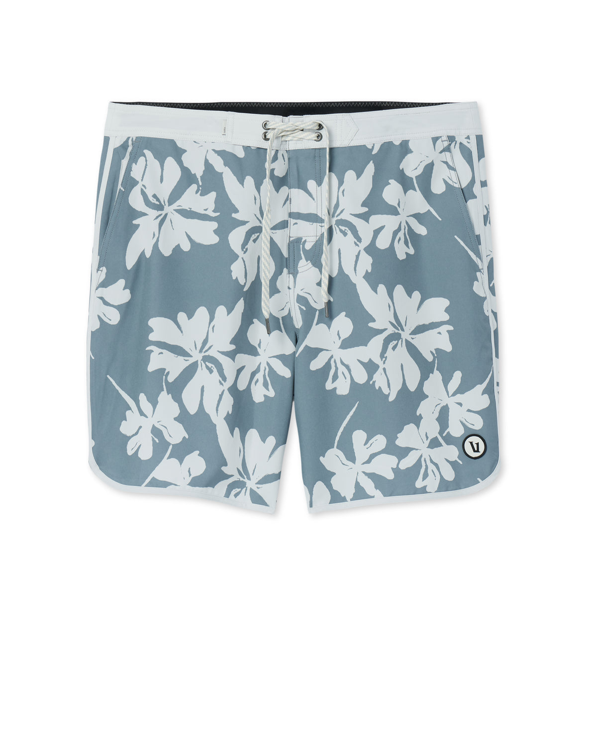 Cruise Boardshort Dusty Blue Plumeria - Vuori