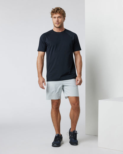 Domain Performance Short Sky Grey Workout Shorts - Vuori