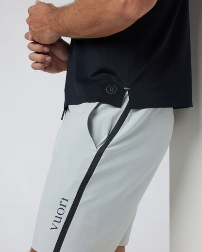 Domain Performance Short Sky Grey Workout Shorts - Vuori
