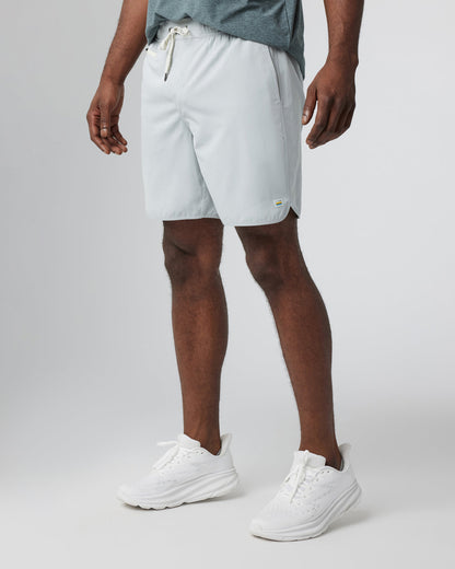 Banks Short Sky Grey Linen Texture Active Shorts - Vuori
