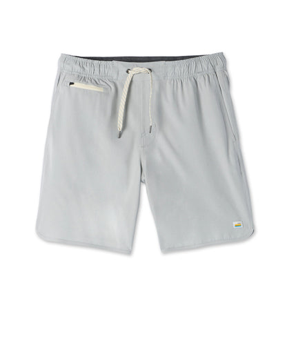 Banks Short Sky Grey Linen Texture Active Shorts - Vuori