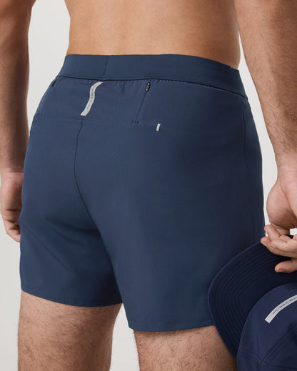 Qualify Short Lined 5" Men's Blue Coast Training Short - Vuori