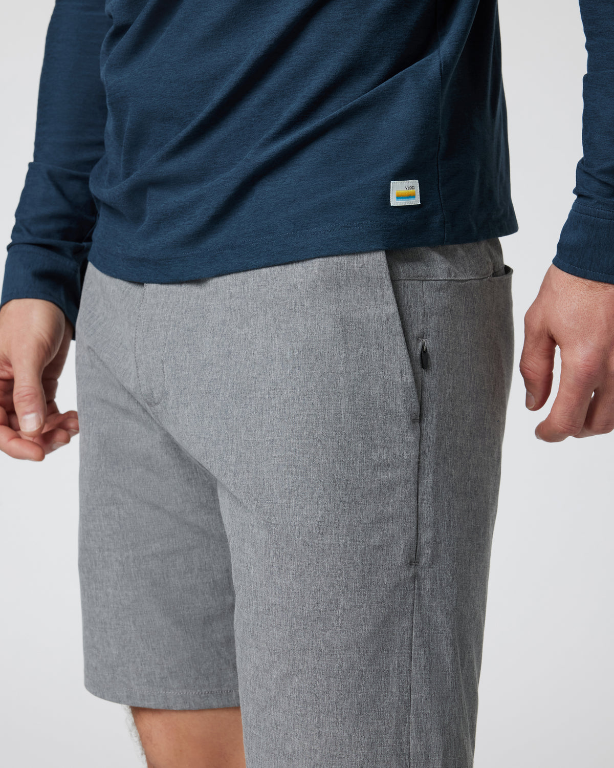 Aim Short Men's Concrete Tailored Shorts - Vuori
