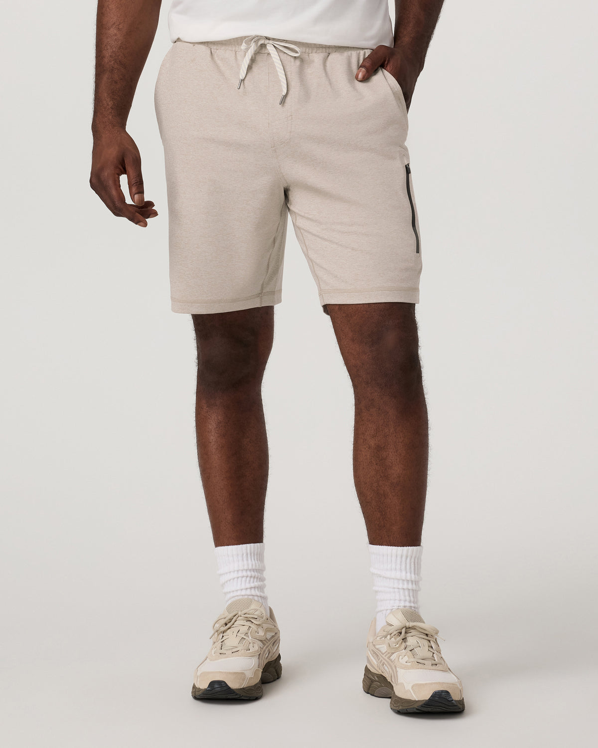 Sunday Performance Short 8" Men's Toast Heather Shorts - Vuori