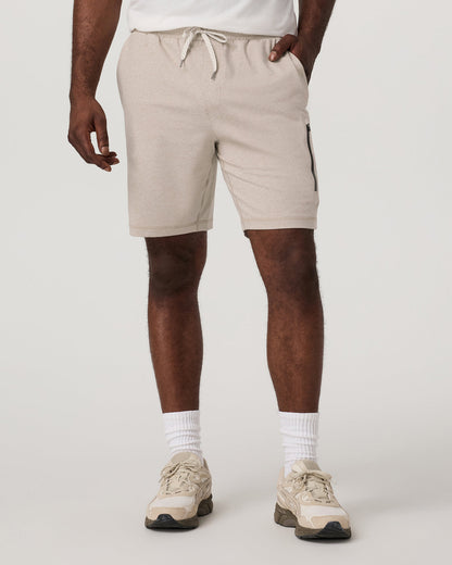 Sunday Performance Short 8" Men's Toast Heather Shorts - Vuori