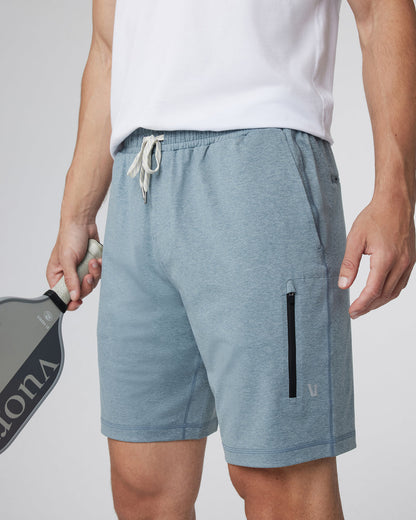 Sunday Performance Short 8.5" Dusty Blue Heather - Vuori