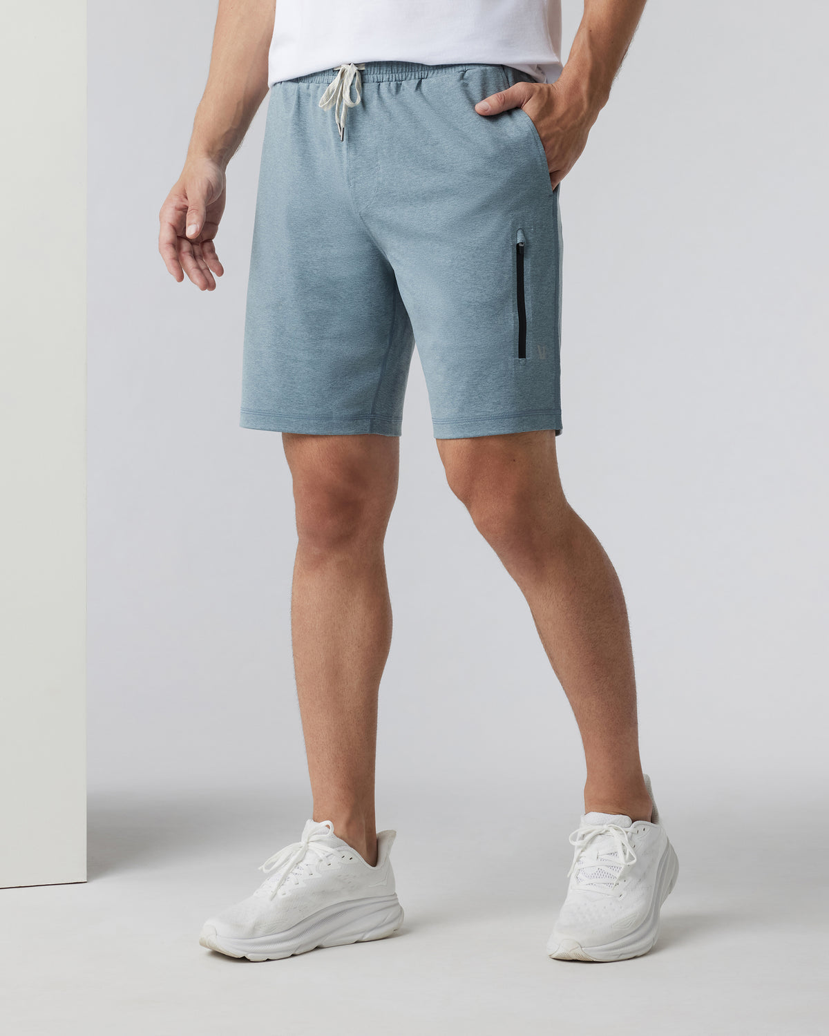 Sunday Performance Short 8.5" Dusty Blue Heather - Vuori