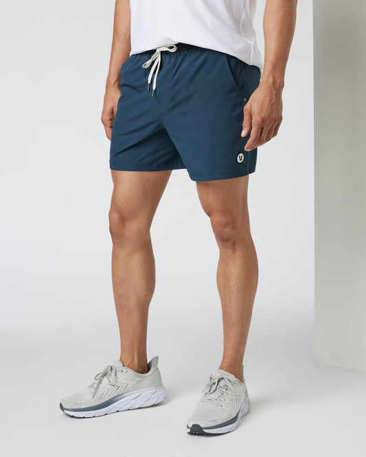 Kore Short Lined 5" Men's Indigo Athletic Shorts - Vuori