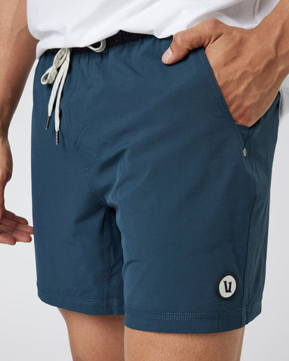 Kore Short Lined 5" Men's Indigo Athletic Shorts - Vuori