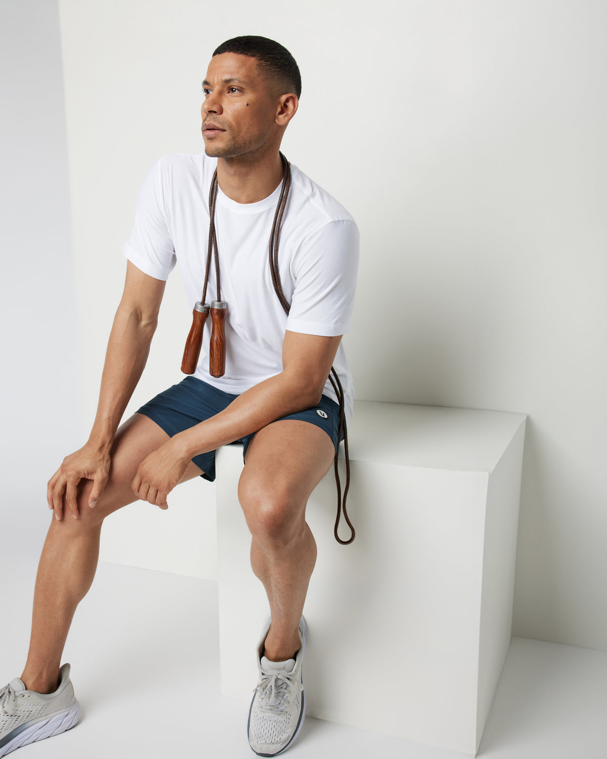Kore Short Lined 5" Men's Indigo Athletic Shorts - Vuori