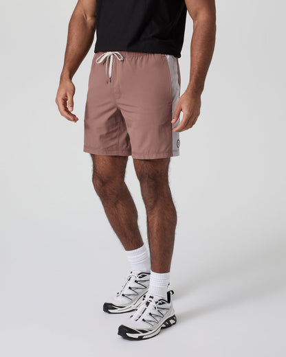 Kore Short X2 Lined Classic Fit 7" Sedona Brown/Salt/Amethyst Grey - Vuori