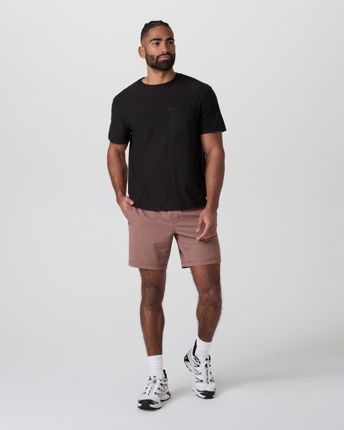 Kore Short X2 Lined Classic Fit 7" Sedona Brown/Salt/Amethyst Grey - Vuori
