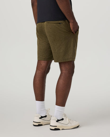Ponto Short Men's Moss Green Heather Shorts - Vuori