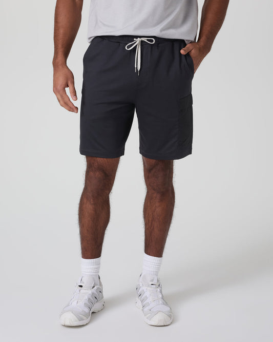Sunday Performance Utility Short Classic Fit 8" Black - Vuori