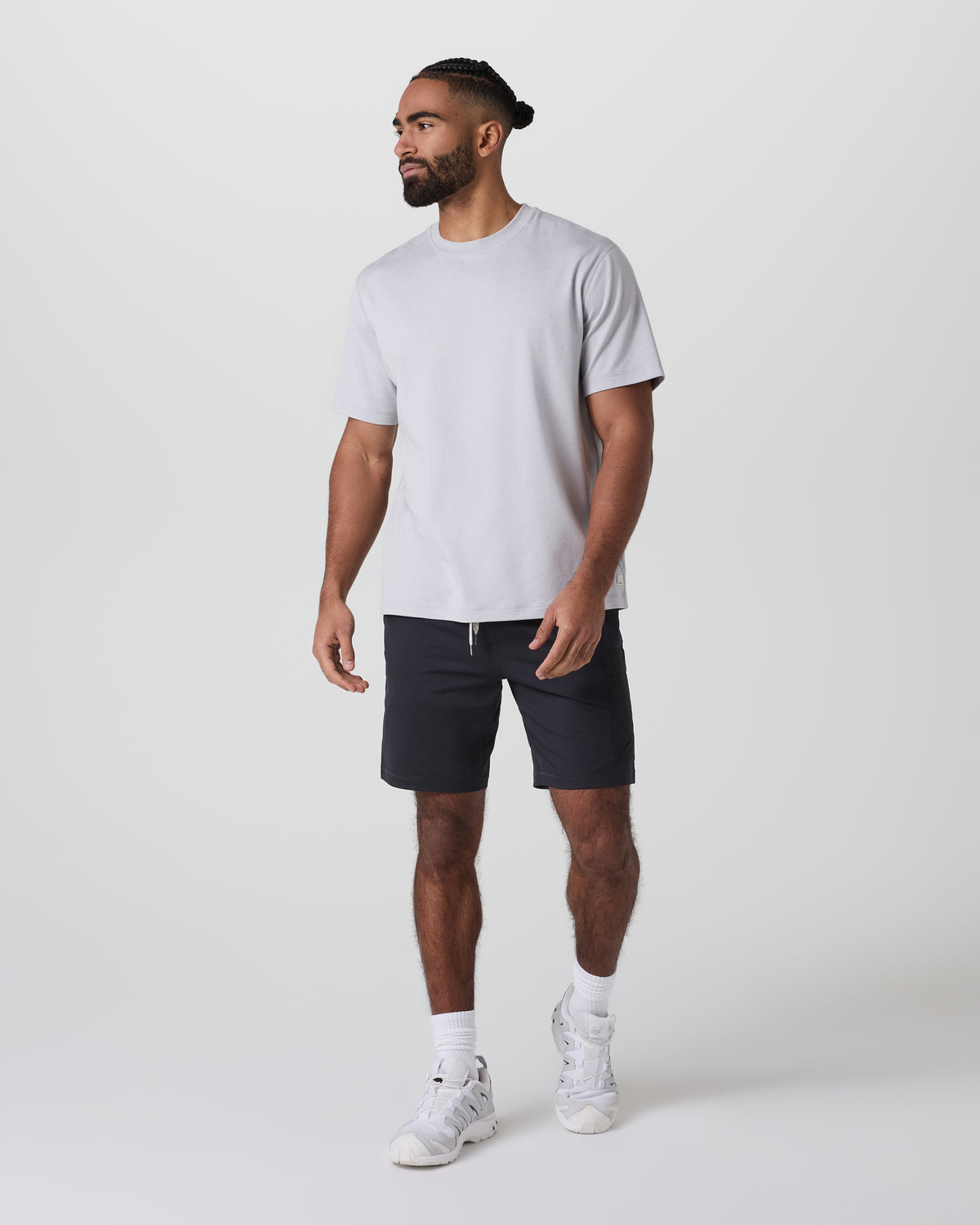 Sunday Performance Utility Short Classic Fit 8" Black - Vuori