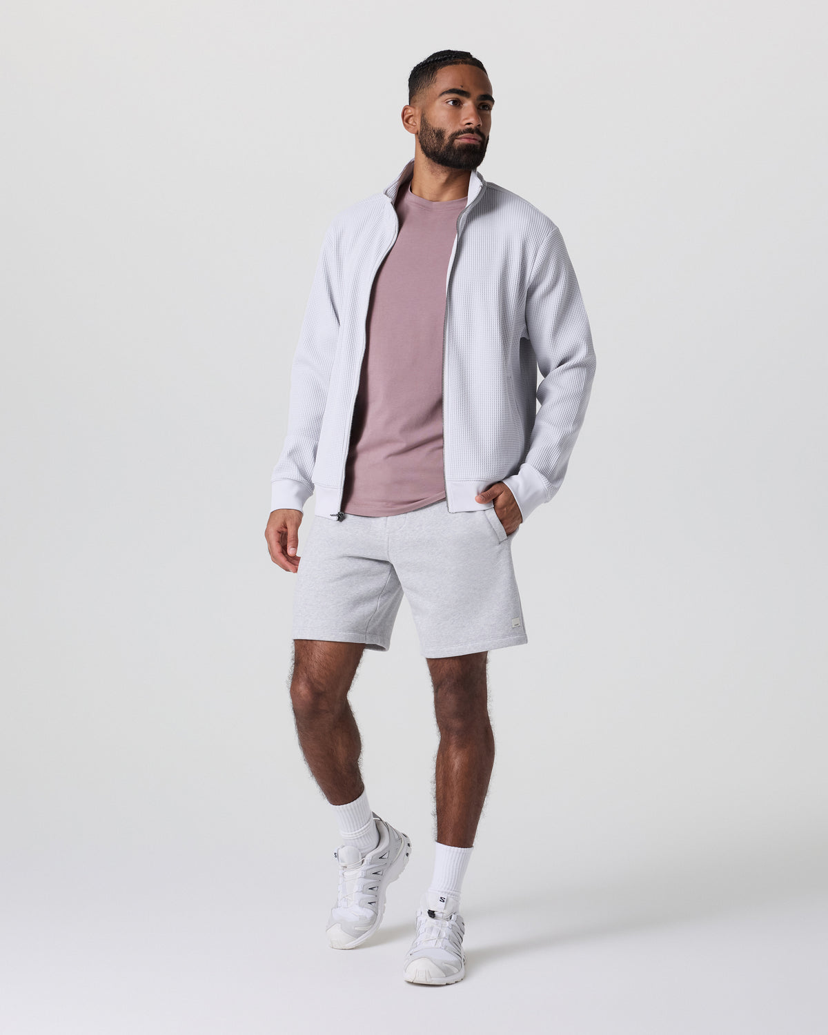 Seaside Short Classic Fit 8" Light Heather Grey - Vuori
