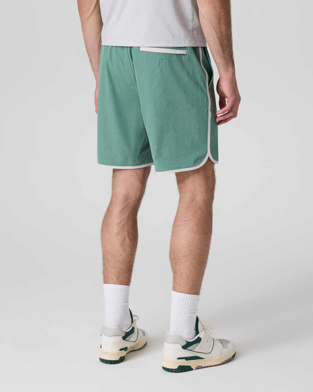Banks Short Hedge Green Linen Texture - Vuori