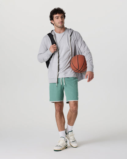 Banks Short Hedge Green Linen Texture - Vuori