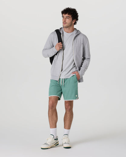 Banks Short Hedge Green Linen Texture - Vuori