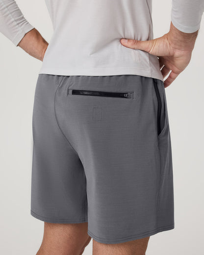 Elevate Kore Short Unlined 7" Men's Zinc Shorts - Vuori