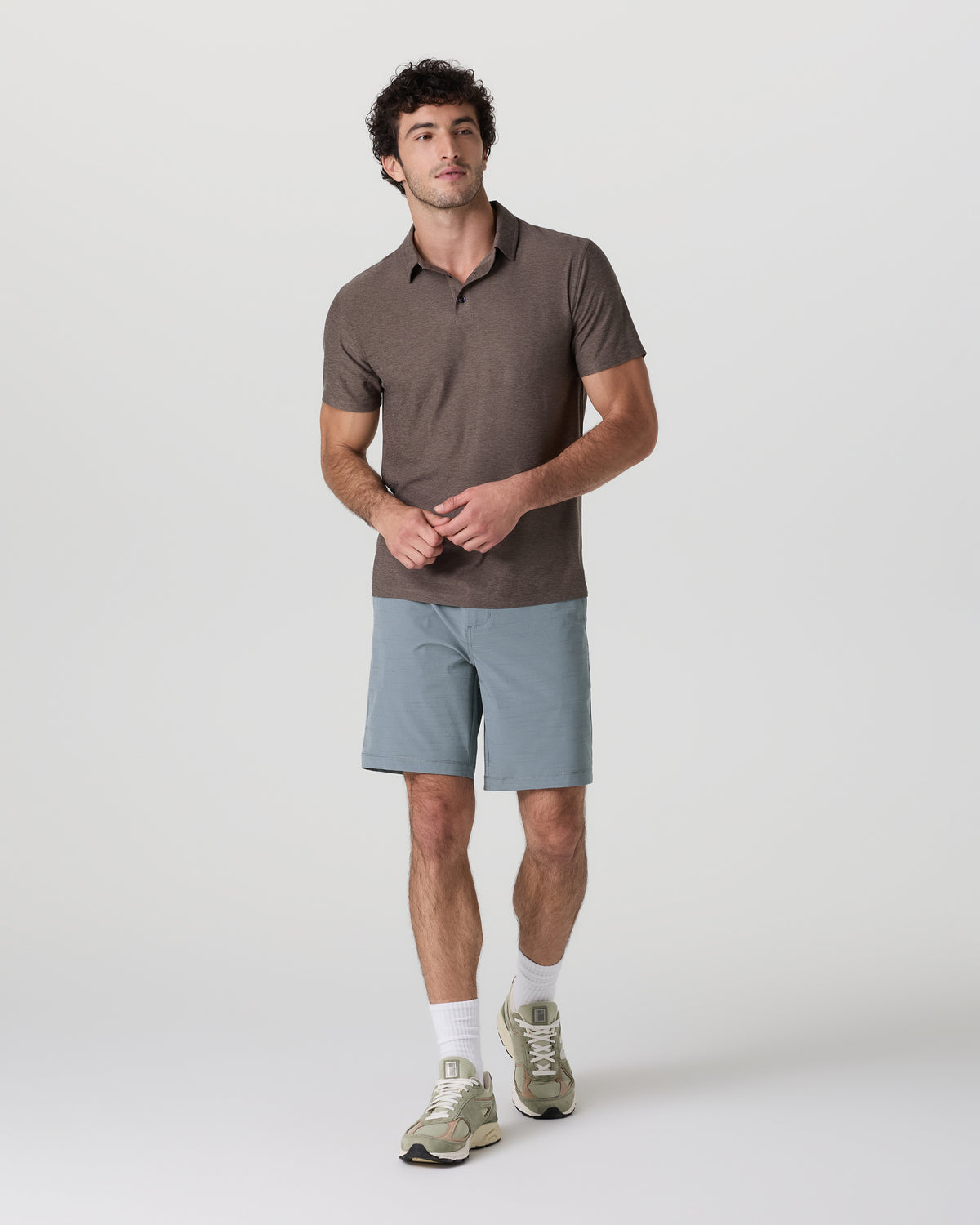 Pebble Short Dusty Blue Lightweight Golf Shorts - Vuori